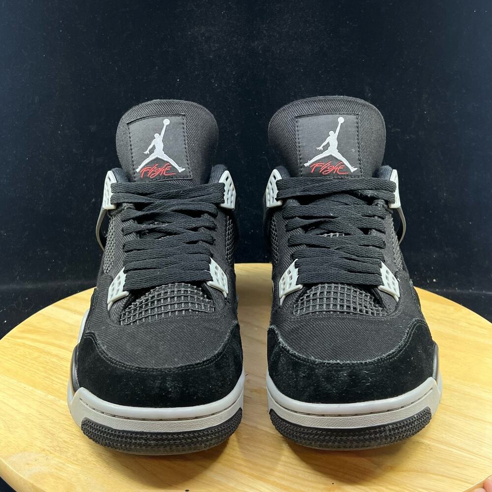 Jordan 4 Retro SE Mid Black Canvas DH7138-006 Size 12 - Picture 3 of 10